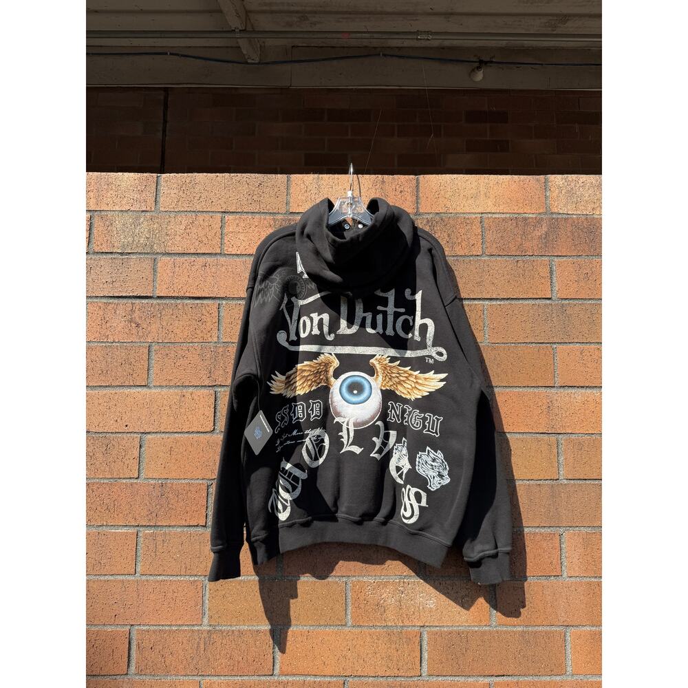 Darc Sport x Von Dutch DSVD SSDD NFGU Pierce Sweatshirt Hoodie Black Kulture
